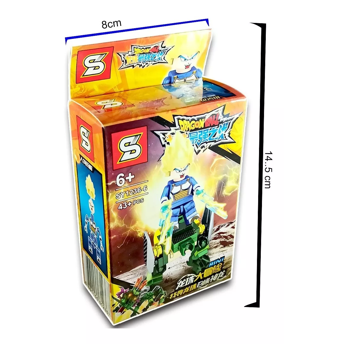 Minifigura Vegeta SSJ1 armable - 43 Piezas