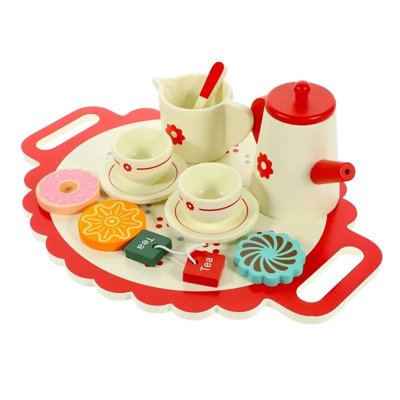 Juego de Té didactico - Montesori - Wooden Tea set