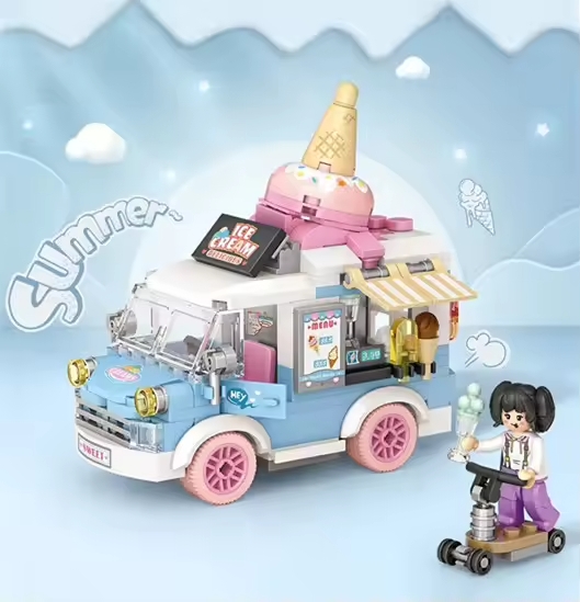 Bloque de Construccion - Carrito de Helados - 294 Piezas  CITY SERIES STREET