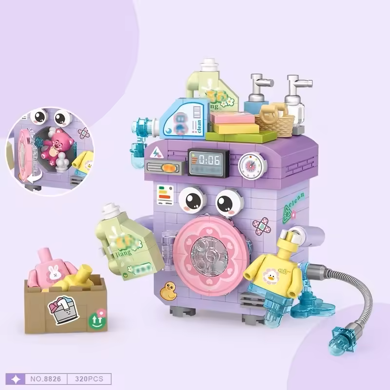 Set de Bloques Creativos Lavadora Infantil – 320 Piezas
