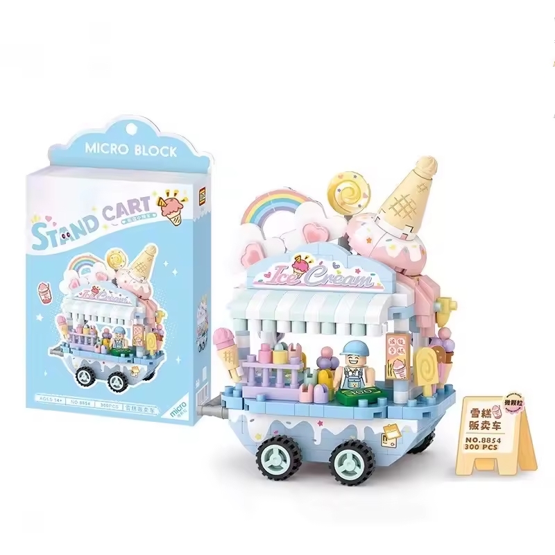 Bloque de Construccion - Carrito de helados - 300 Piezas