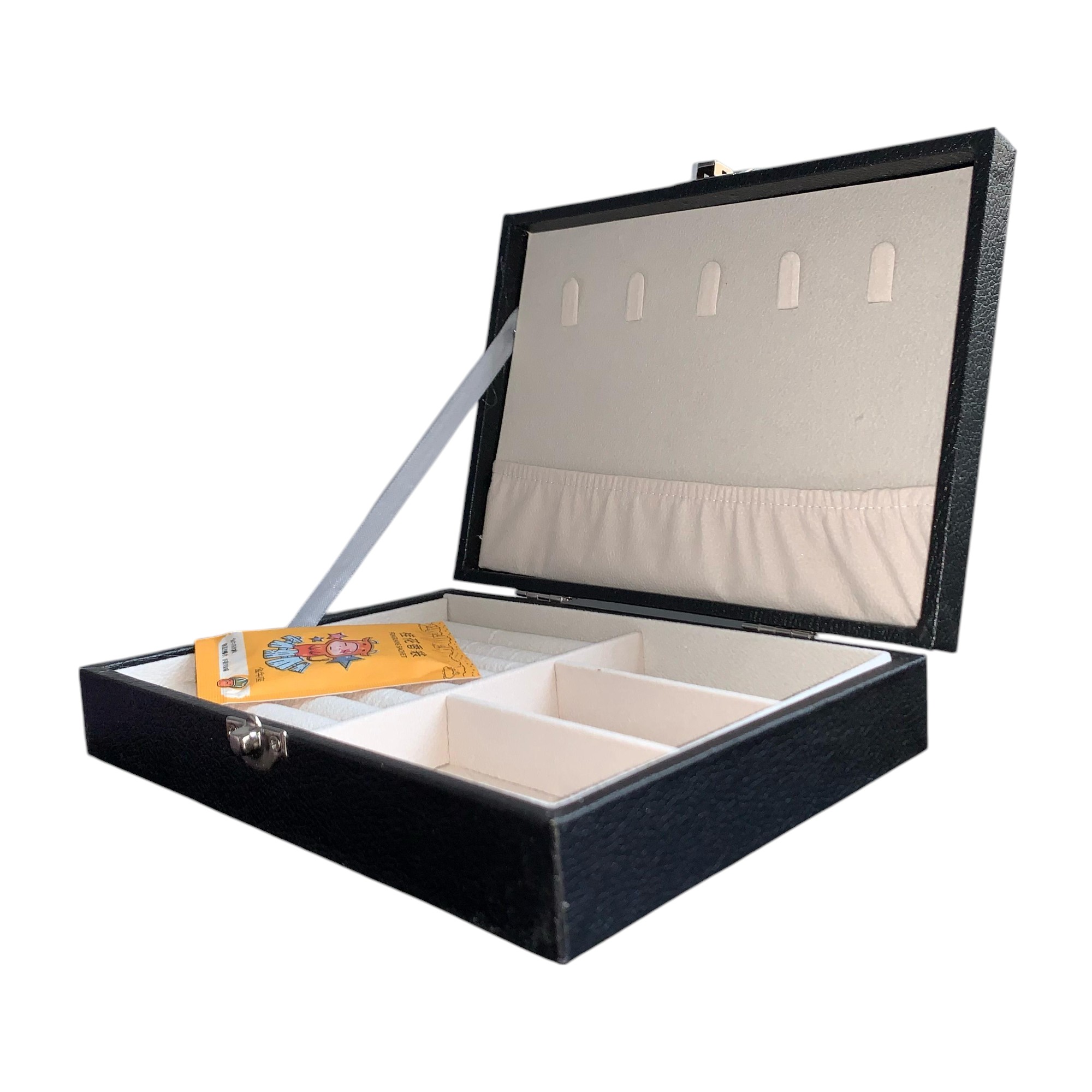Joyero Organizador de Viaje con Tapa Rígida y Interior Aterciopelado imagen 2