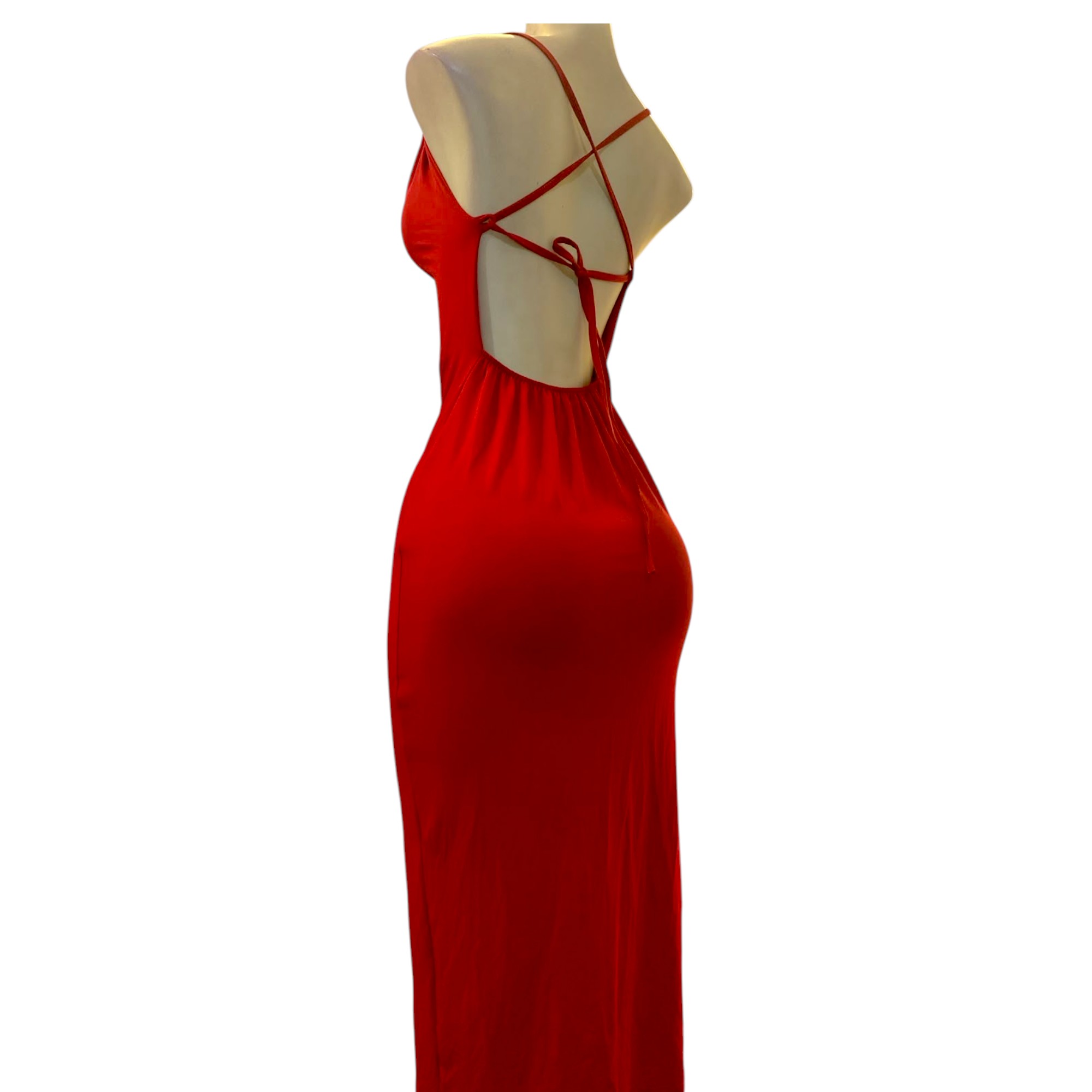 Vestido largo Rojo de Gala - Escencia Divina imagen 2